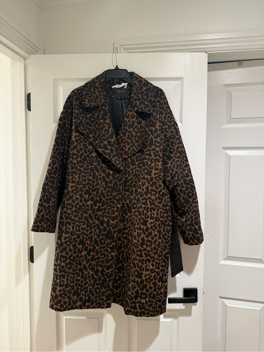 Guess brand Leopard Print Brown & Black Women's Coat